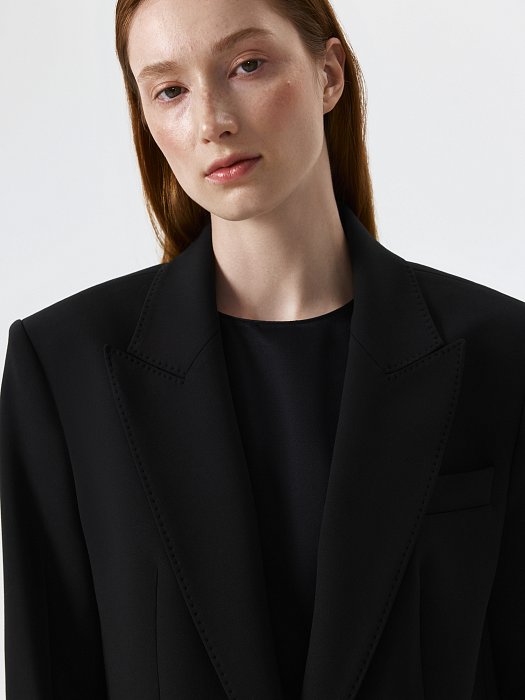 Однобортный жакет оверсайз: фото №3