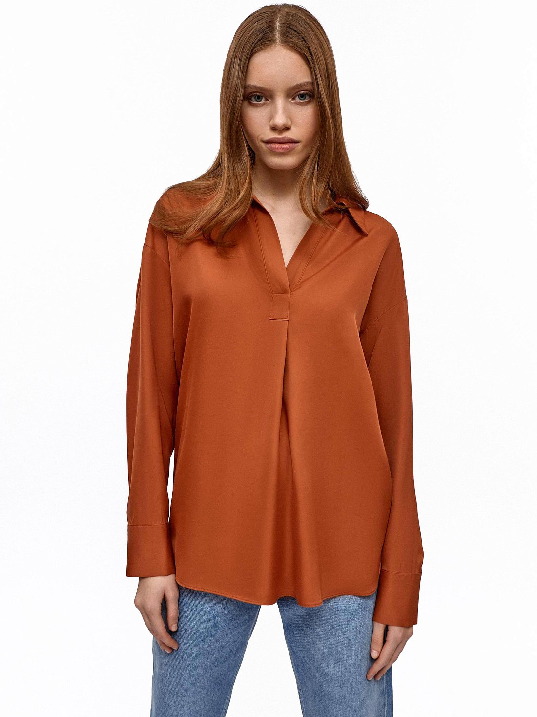 Свободная блуза из вискозы: фото №1