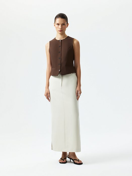 Костюмный жилет из хлопка: фото №3