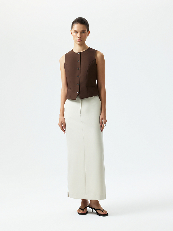 Костюмный жилет из хлопка