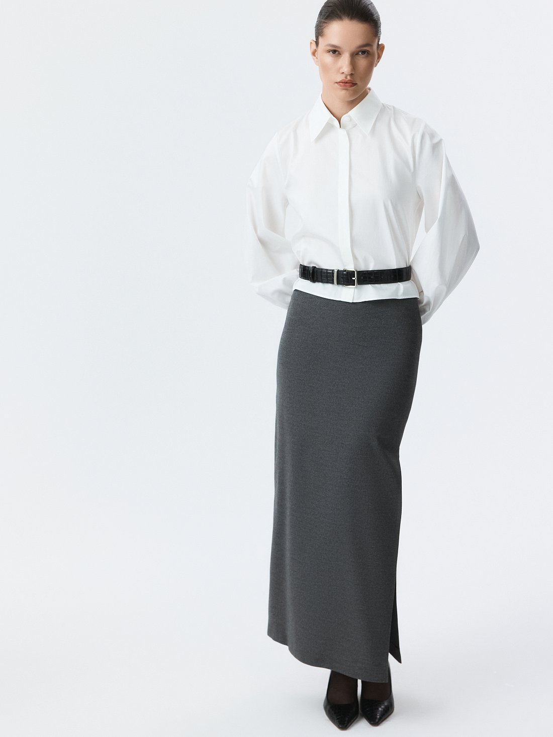 Прямая юбка-макси (Р158): фото №1