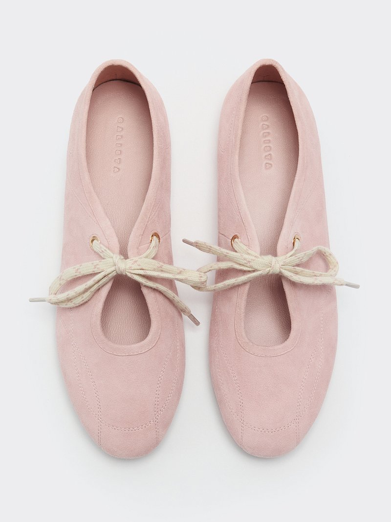 Балетки из натуральной замши