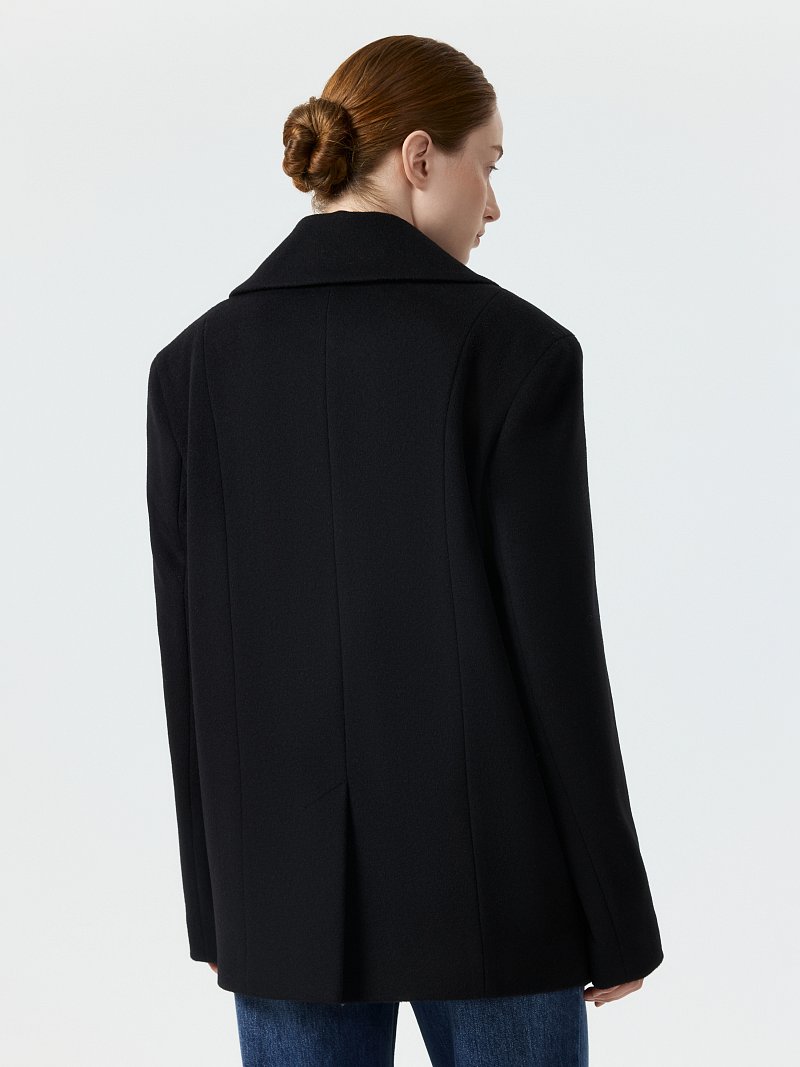 Полупальто из шерсти и кашемира