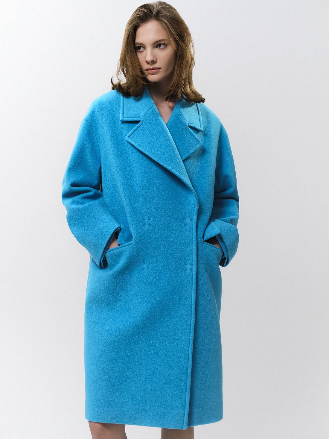Пальто свободного силуэта из шерсти: фото №1