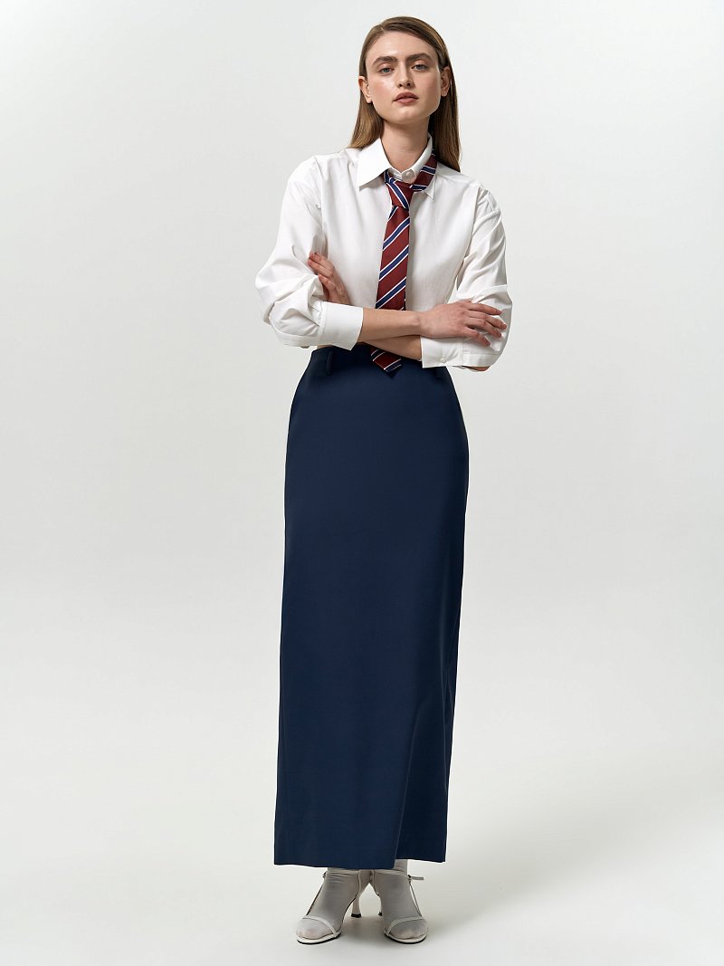 Юбка-макси из костюмной ткани
