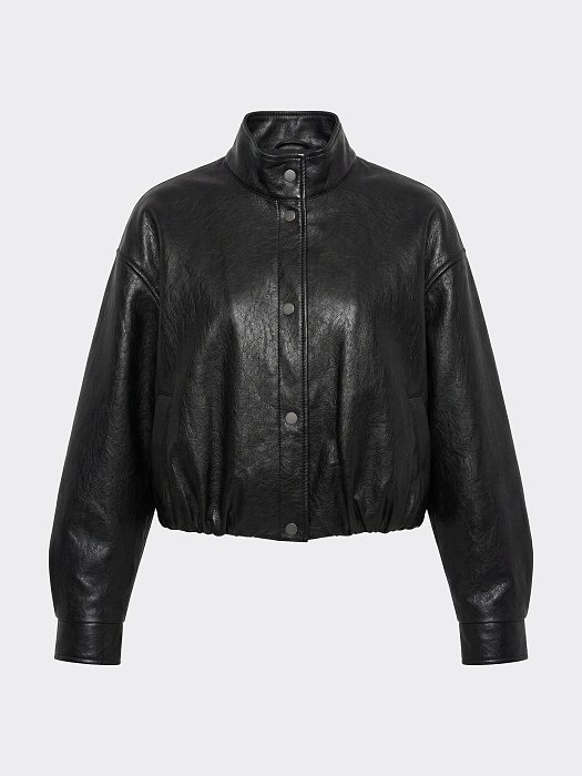 Утепленная куртка из экокожи: фото №9