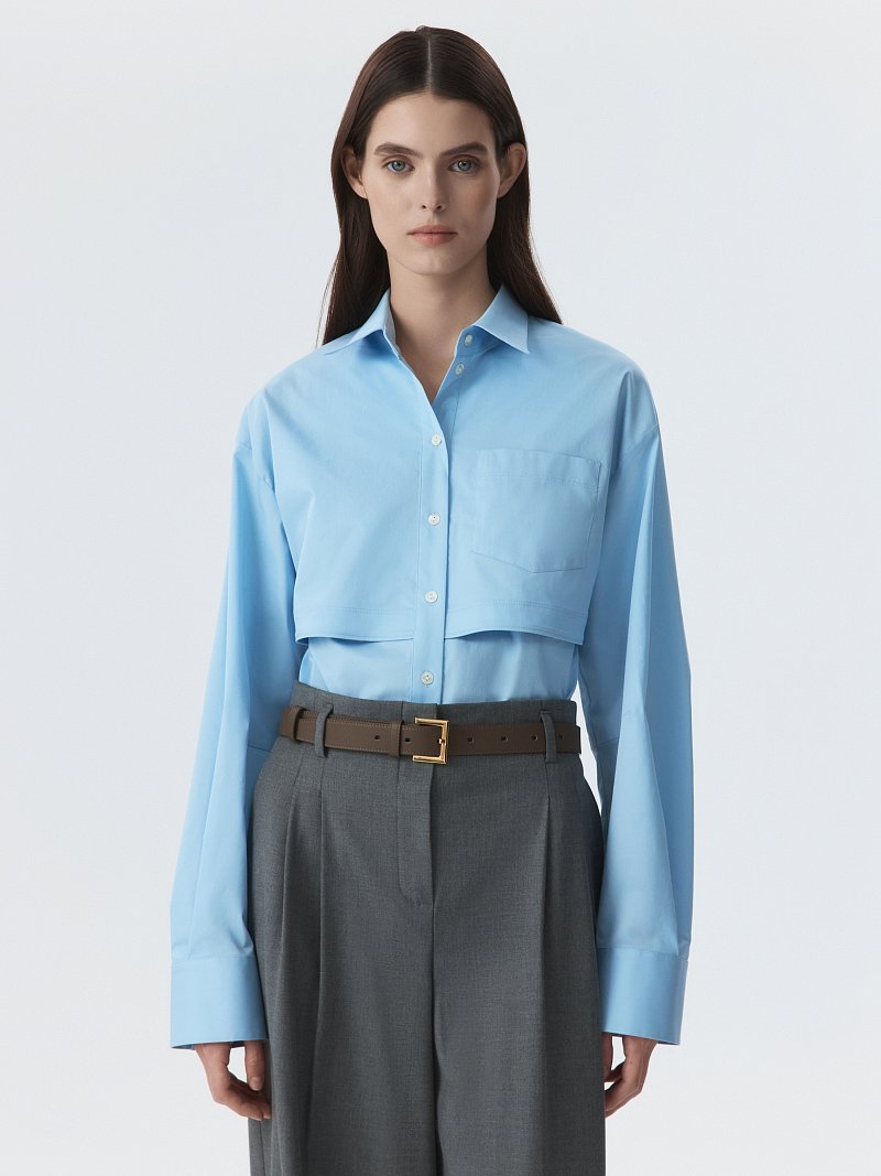 Боди-рубашка из хлопка