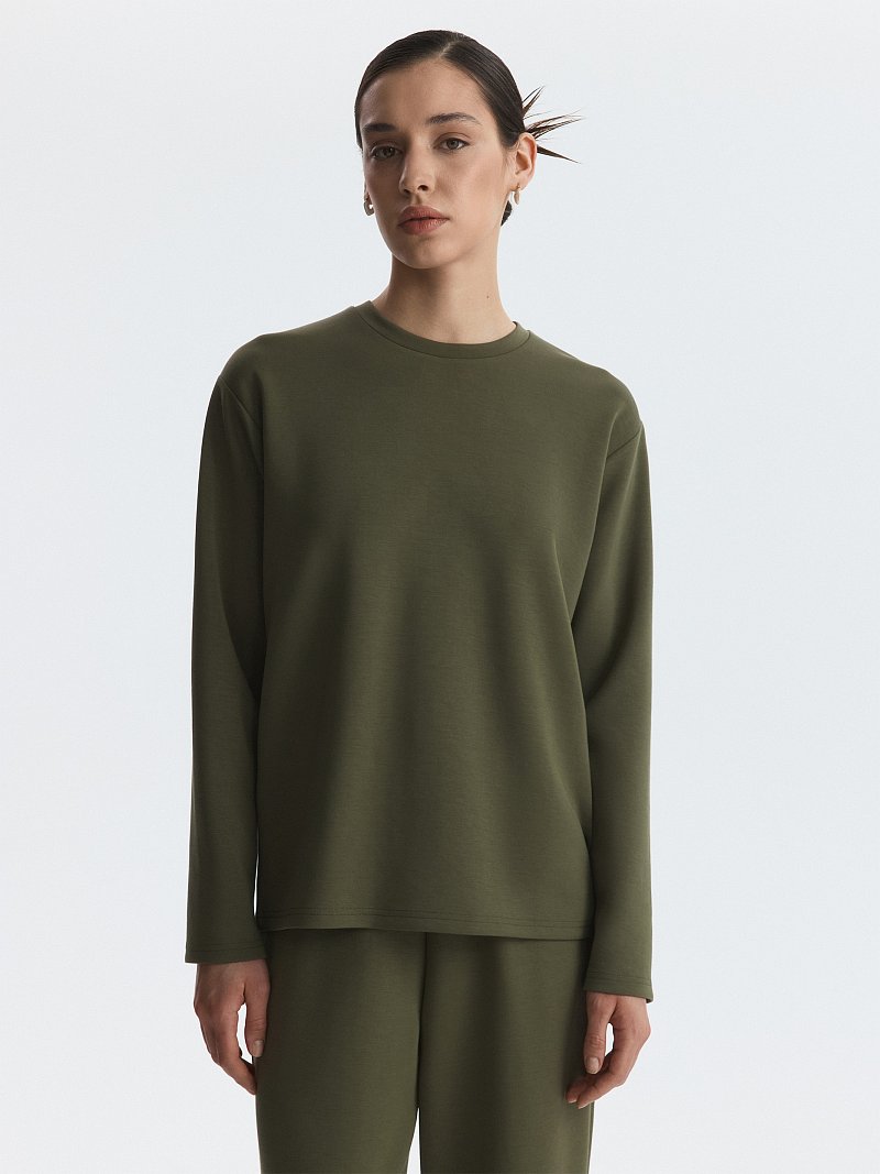 Лонгслив из лайкры