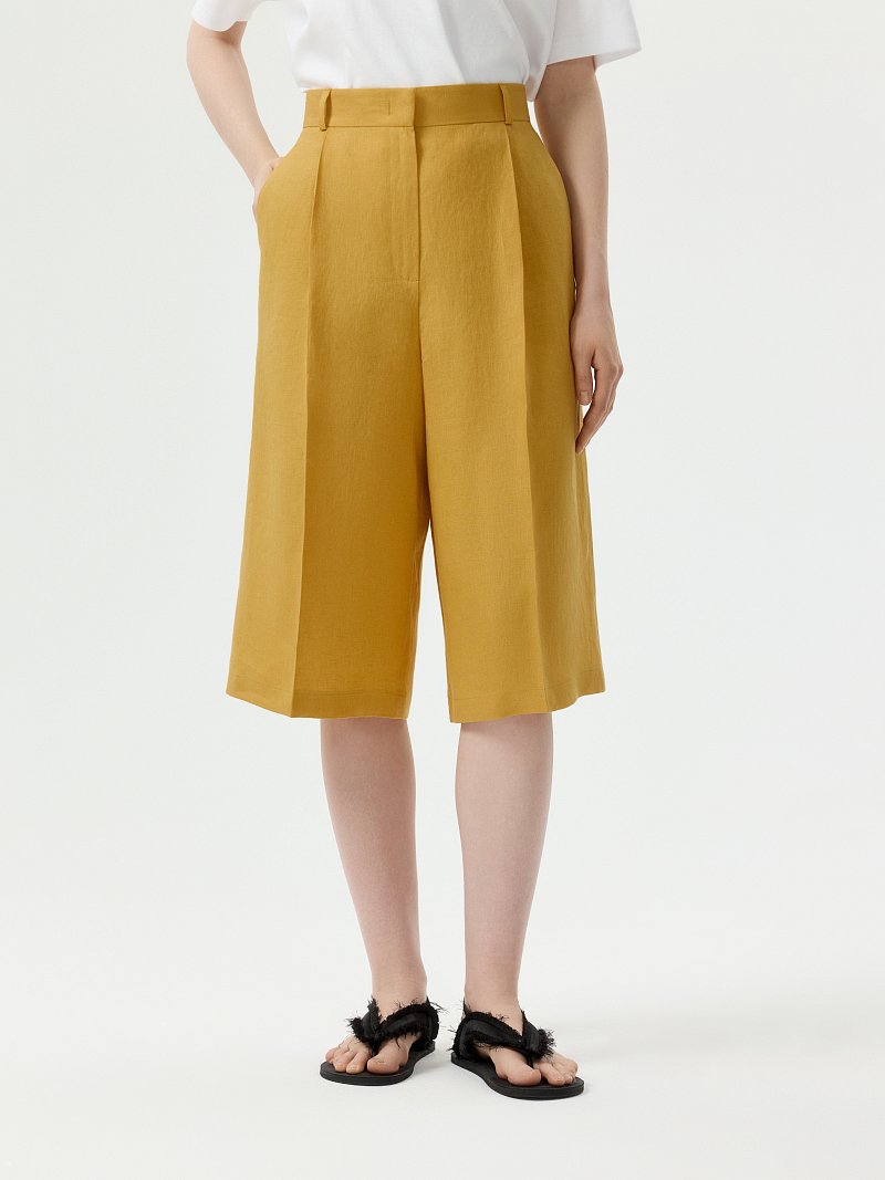 Бермуды из 100% льна