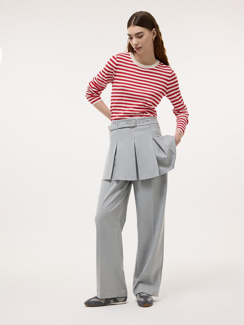 Брюки с юбкой