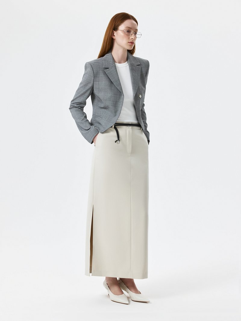 Укороченный жакет в клетку