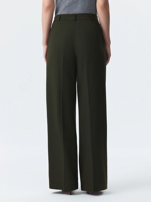 Широкие брюки из фланели (Р158): фото №5