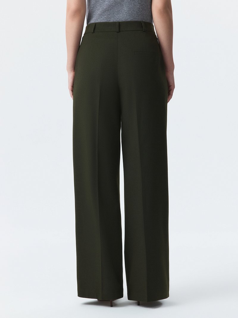 Широкие брюки из фланели (Р158)