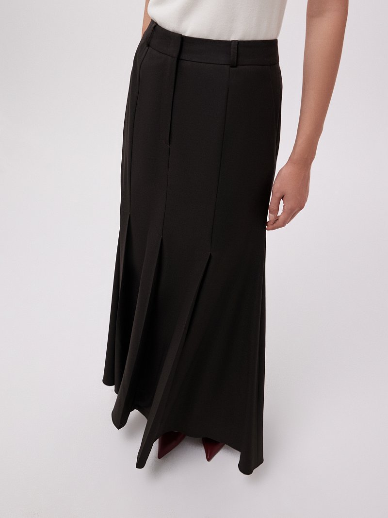 Юбка-макси со складками