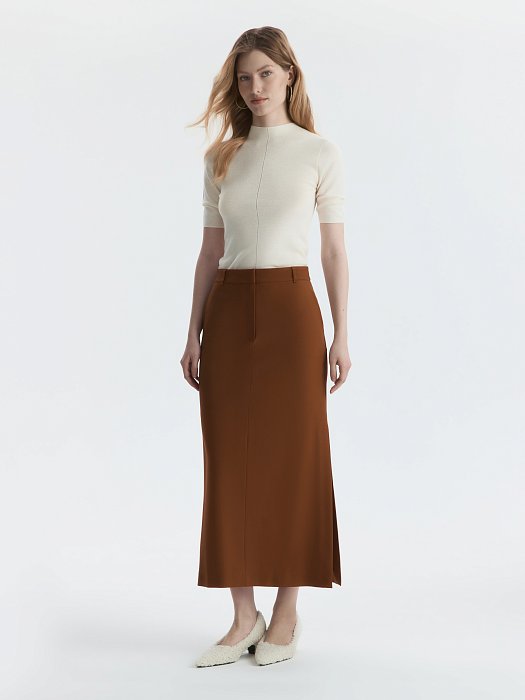 Прямая юбка из вискозы: фото №6