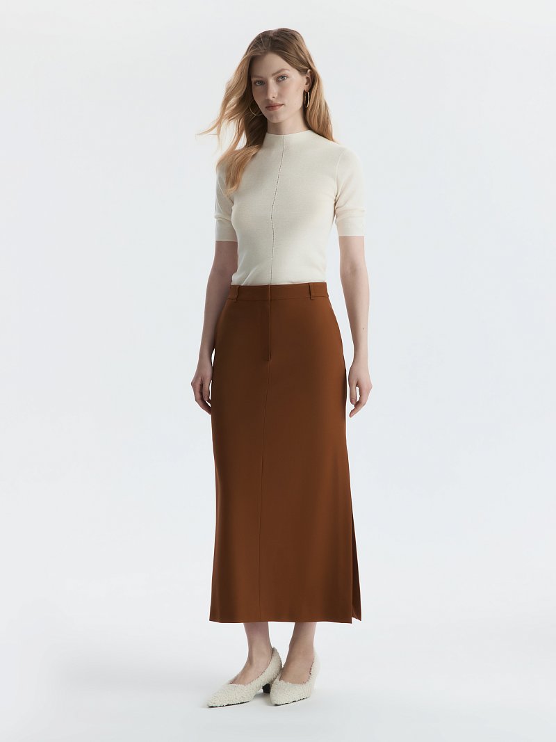 Прямая юбка из вискозы