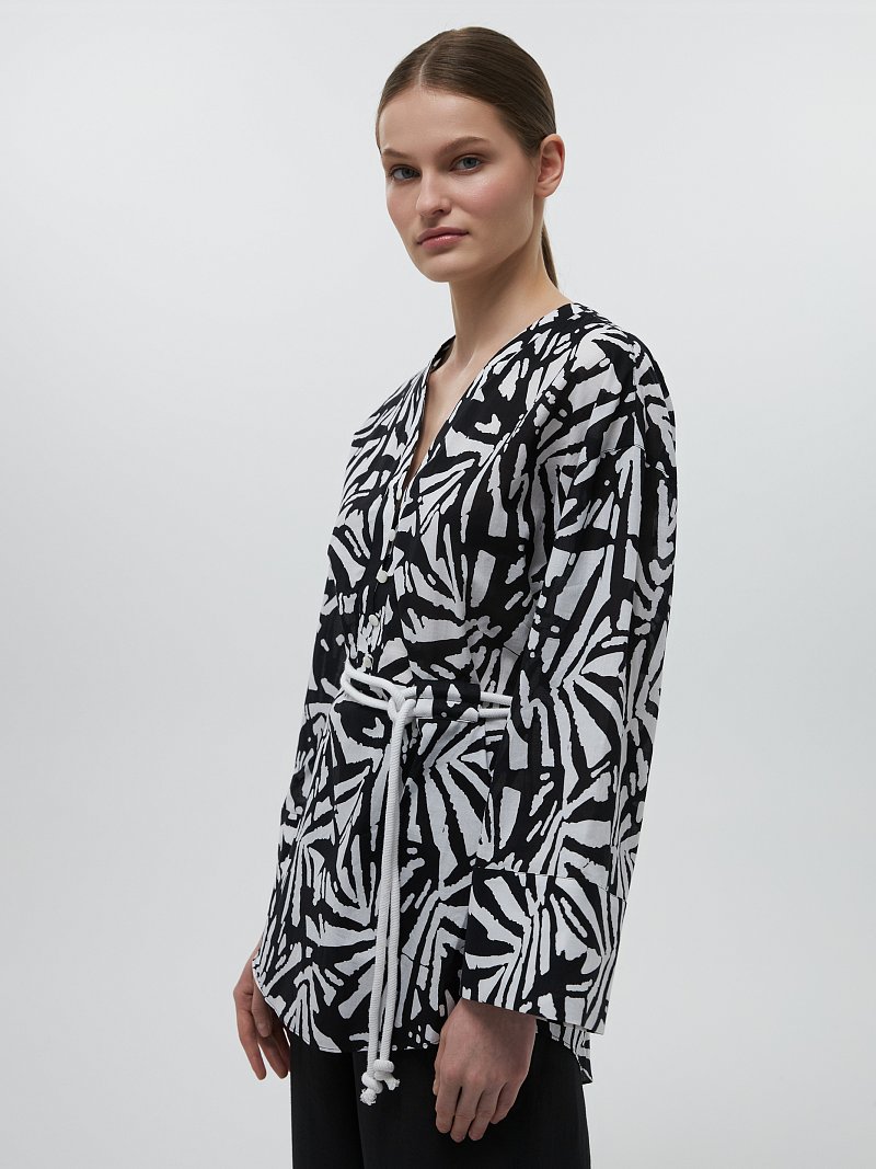 Хлопковая туника на кулиске