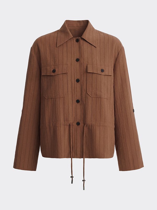 Укороченная рубашка на кулиске