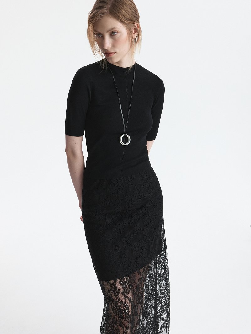 Джемпер с шерстью и шелком