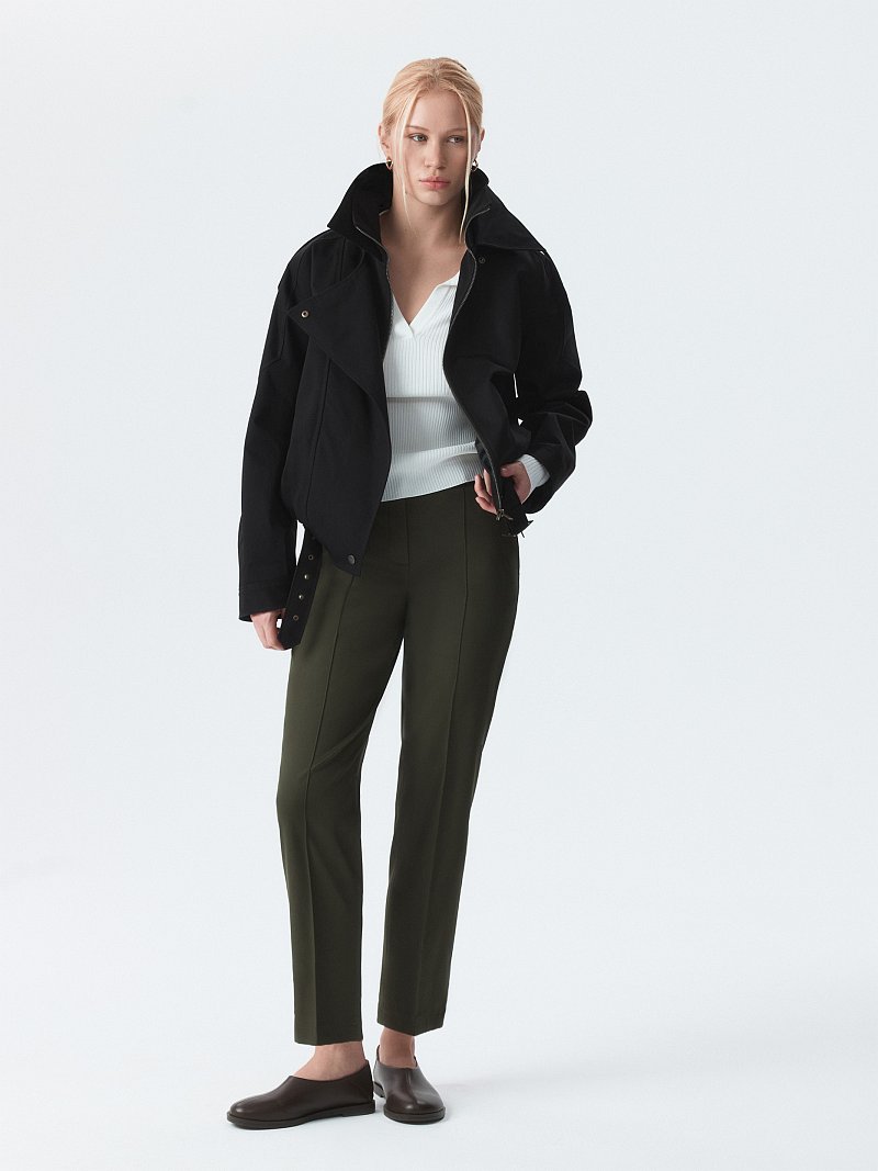 Зауженные брюки из хлопка