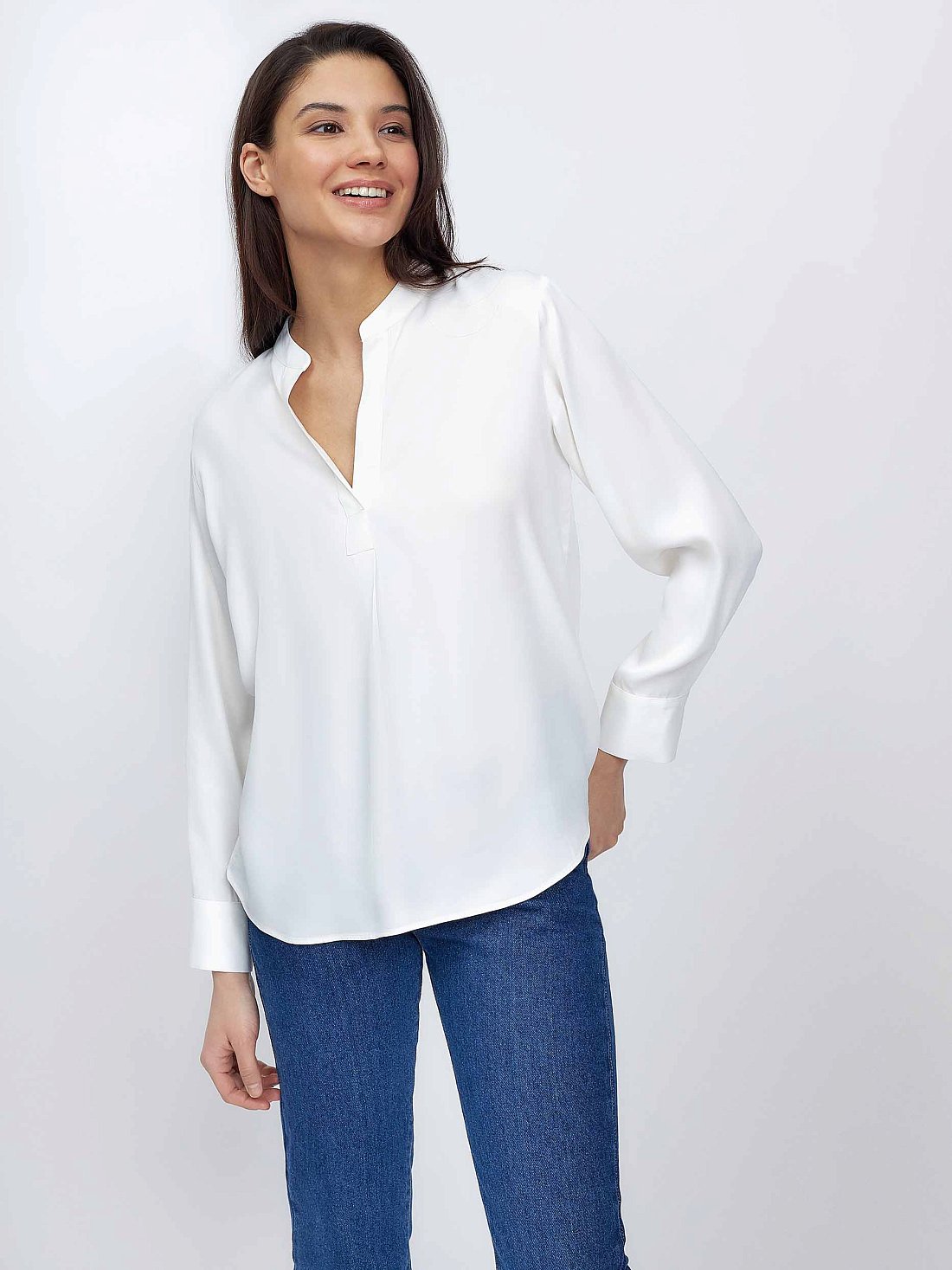 Свободная блуза из вискозы: фото №1