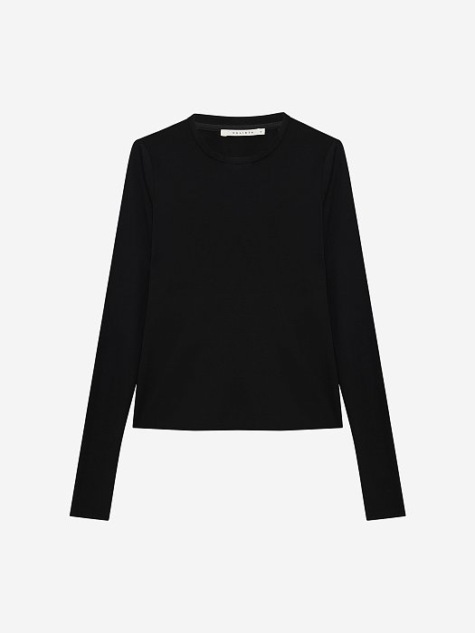 Облегающий лонгслив с вырезом для пальца: фото №6