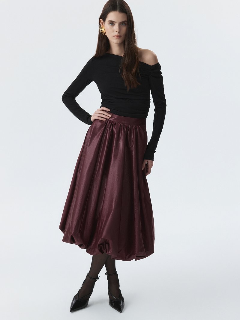 Юбка-баллон с блеском