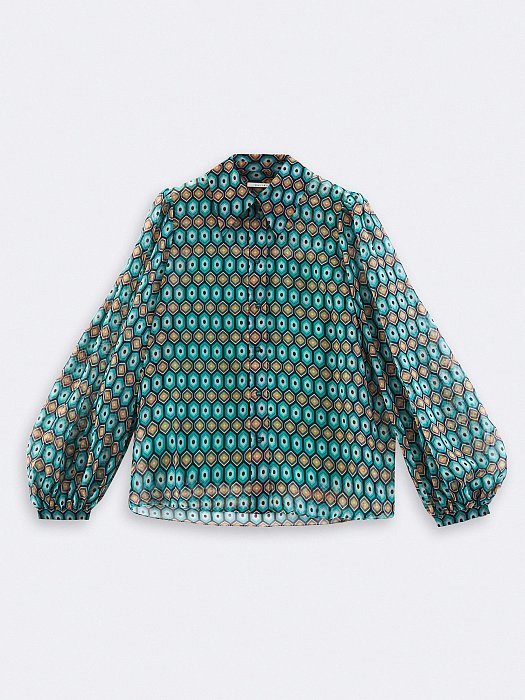 Блуза из шифона с принтом: фото №8