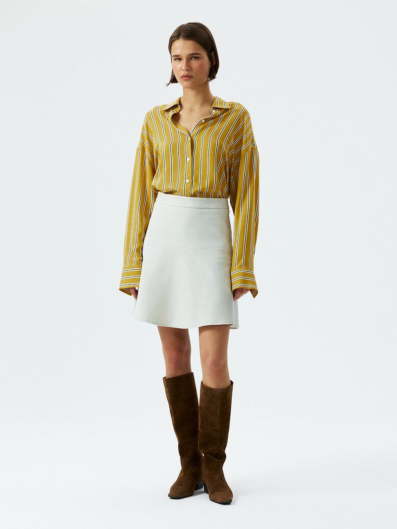 Мини-юбка на кокетке