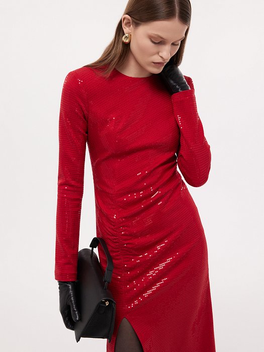 Платье-макси с пайетками: фото №2