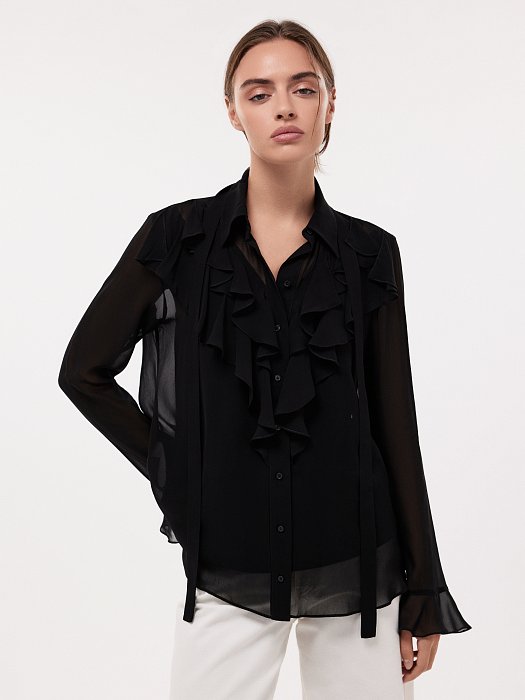 Блуза со съемным бантом: фото №2