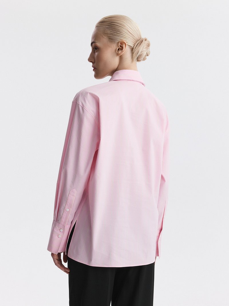 Рубашка из хлопка с галстуком