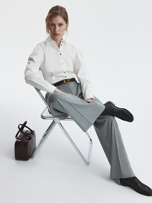 Широкие брюки из фланели: фото №6