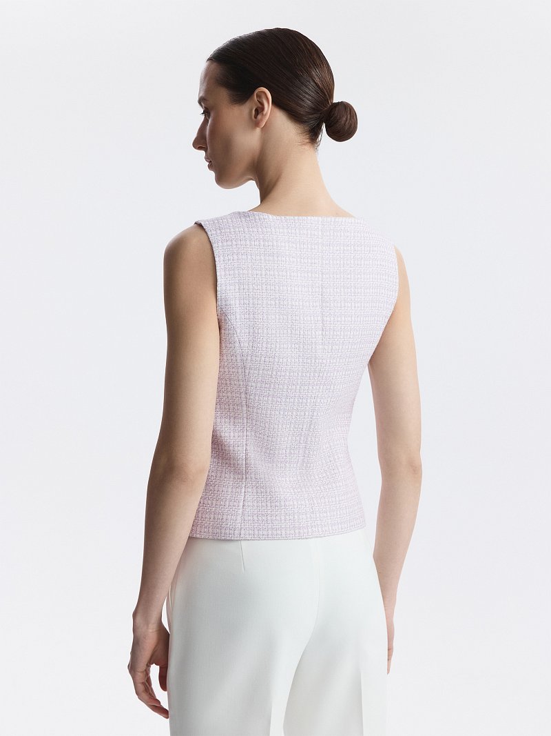 Жилет из твида