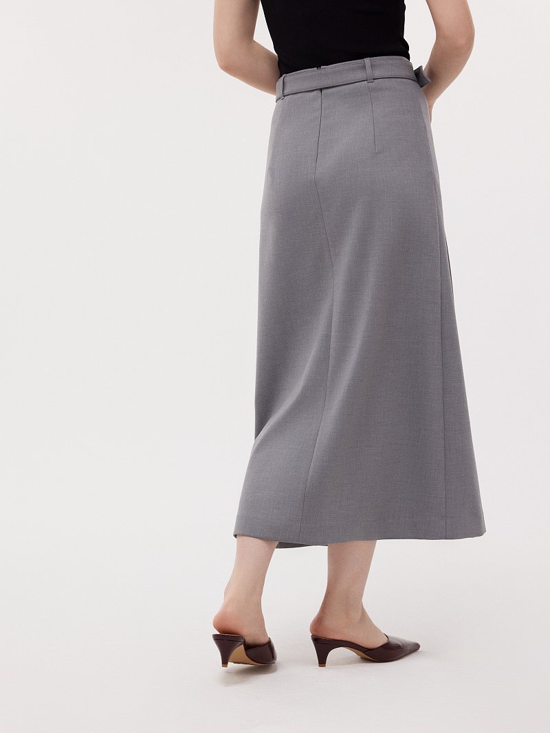 Юбка-миди со складками