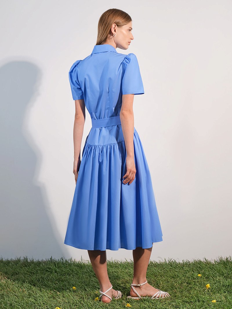 Платье-рубашка с поясом 