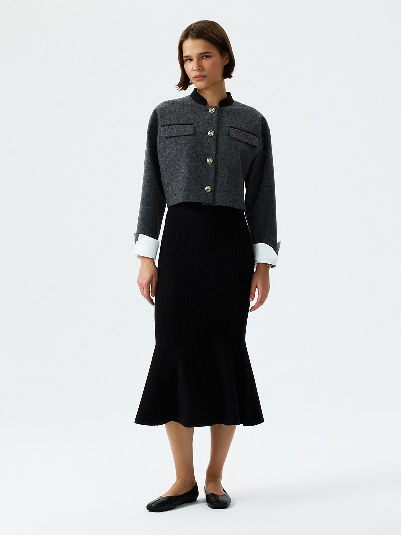 Вязаная юбка-годе