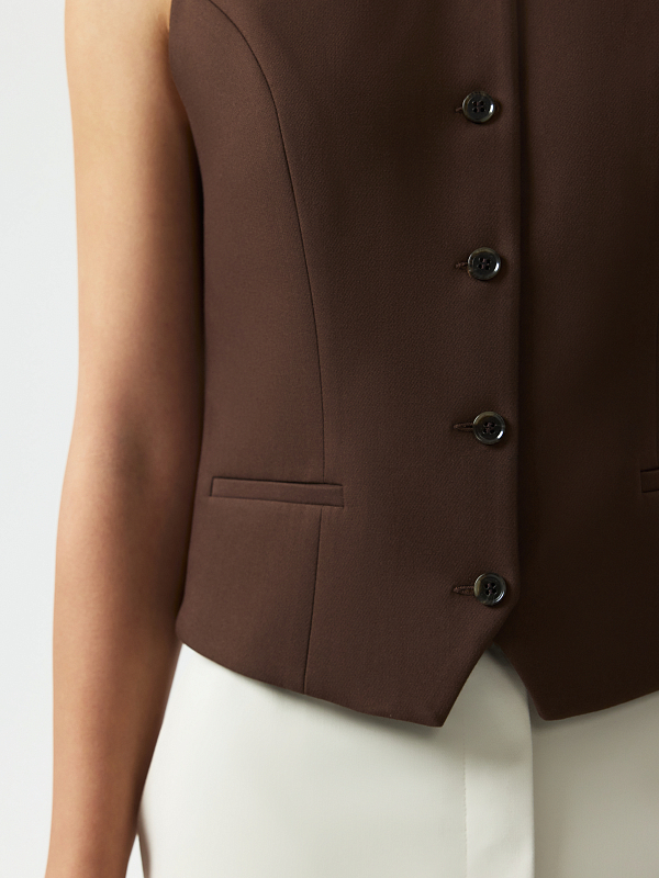 Костюмный жилет из хлопка