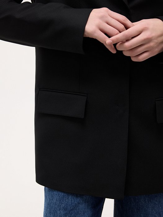 Прямой жакет на кнопках: фото №4