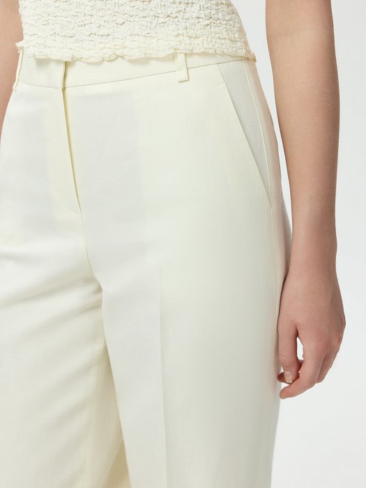 Классические брюки из хлопка и льна: фото №4