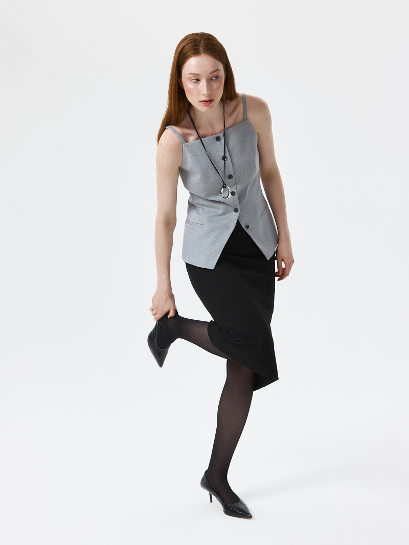 Юбка-карандаш с ремнем 