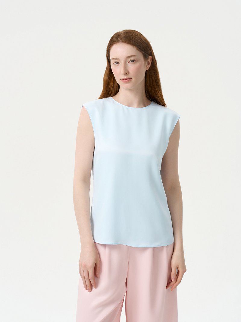 Прямой топ из сатина