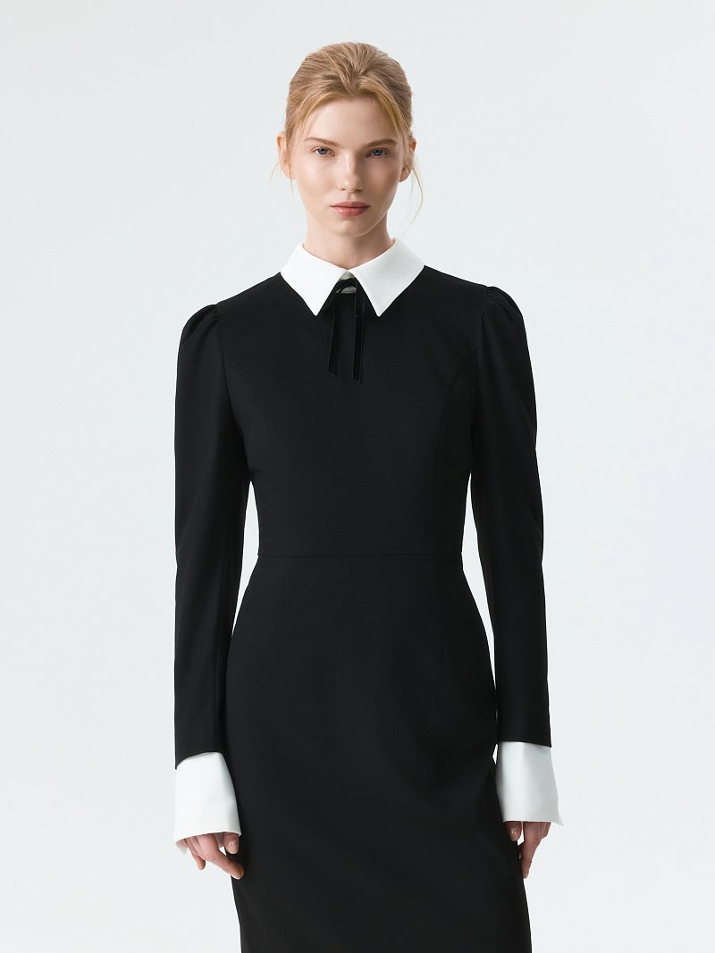 Платье-футляр со съемными деталями