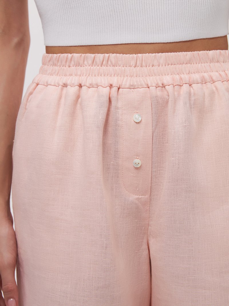 Шорты из натурального льна