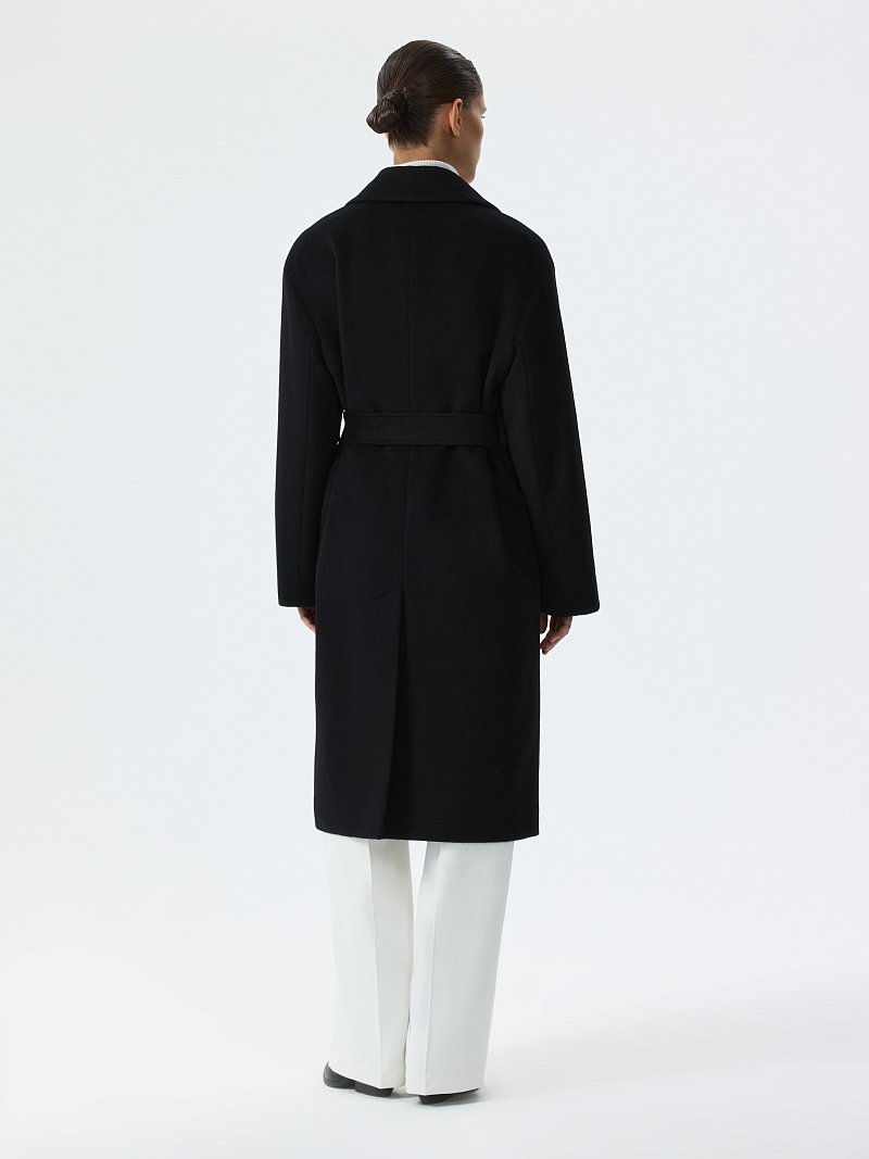 Пальто-халат из 100% шерсти