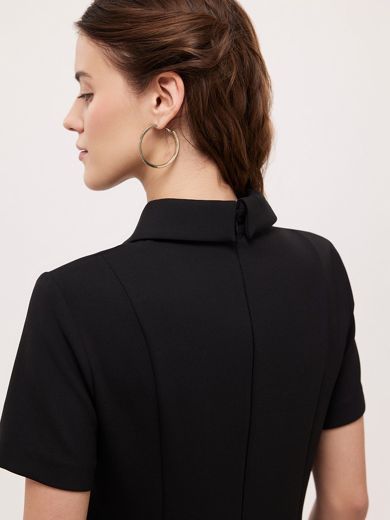 Платье-поло из трикотажа