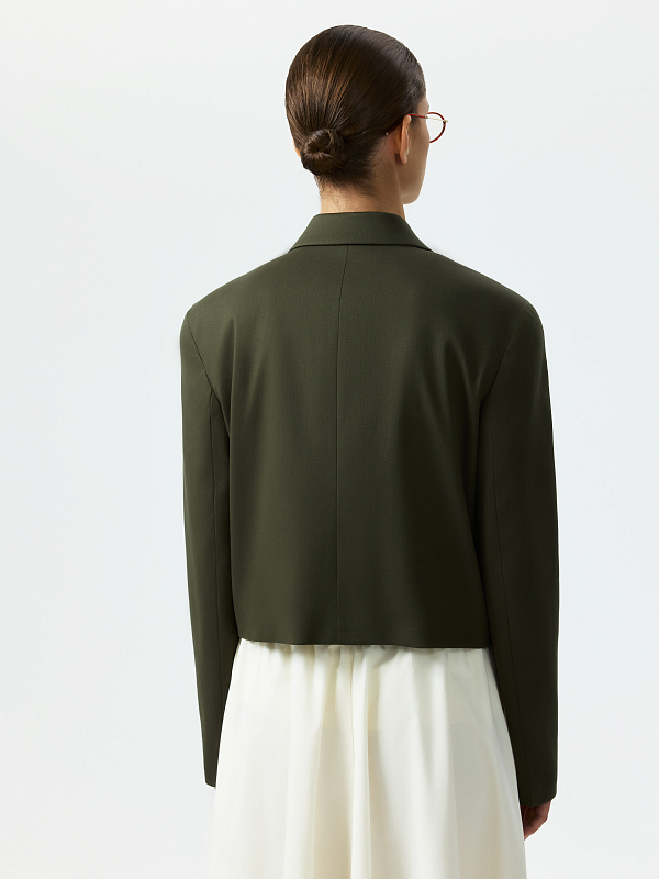 Укороченный жакет из хлопка