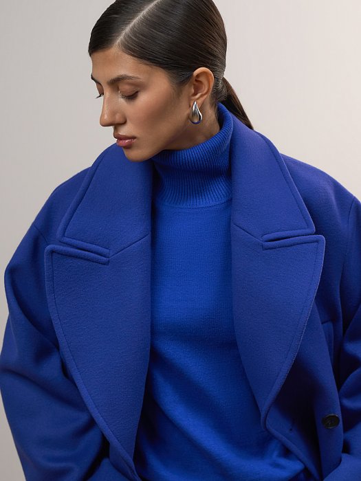 Пальто оверсайз шерстяное: фото №5