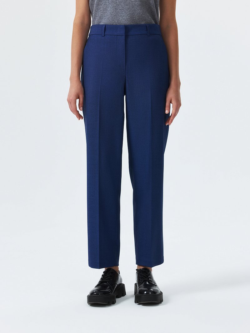 Укороченные брюки с шерстью