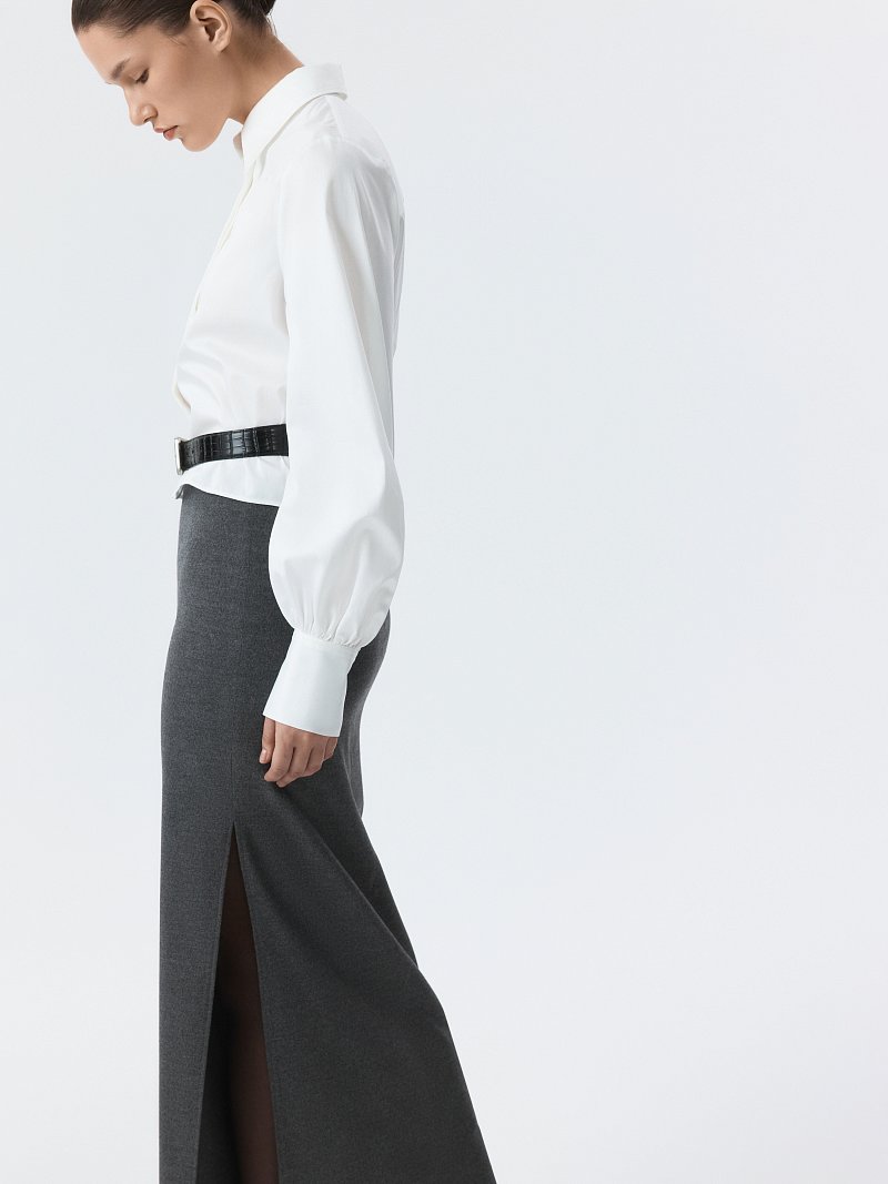 Прямая юбка-макси